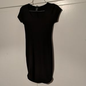 Black T-shirt dress